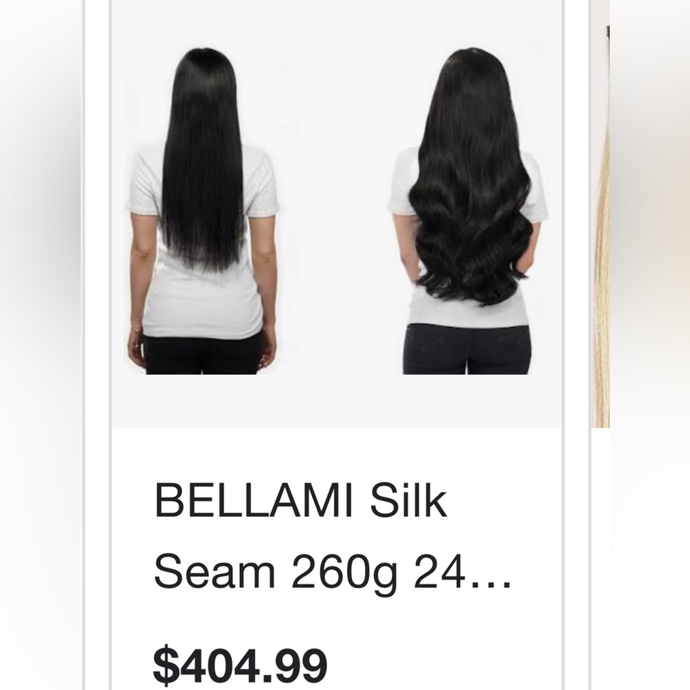 New bellami clip in hair extensions dark brown